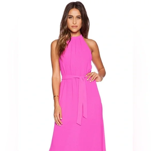 open lace back dress Saylor Cape Maxi Dress